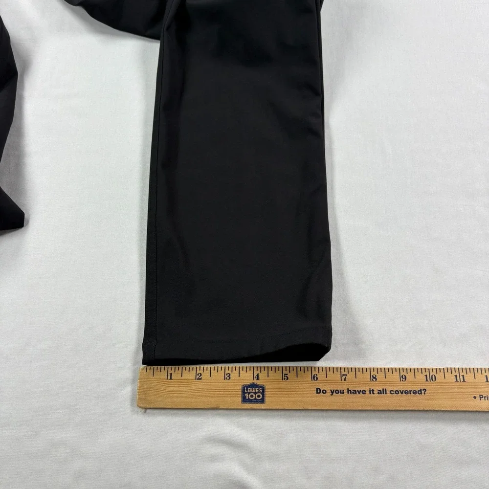 Lululemon ABC Pants Mens 33x35 Black Chino Classic Fit Tech Stretch Golf